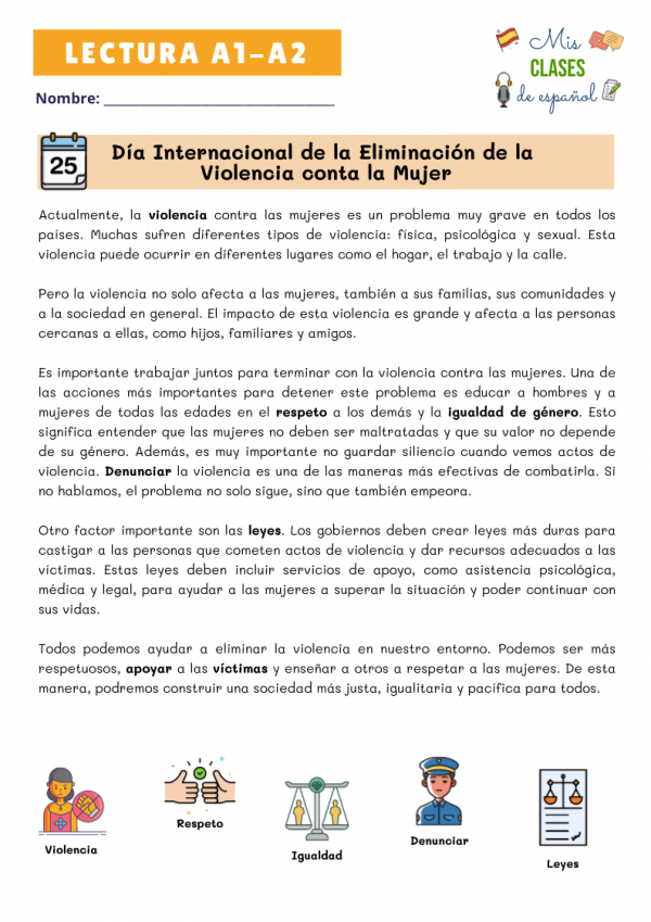 Día Internacional de la Eliminación de la Violencia conta la Mujer - Imagen 2