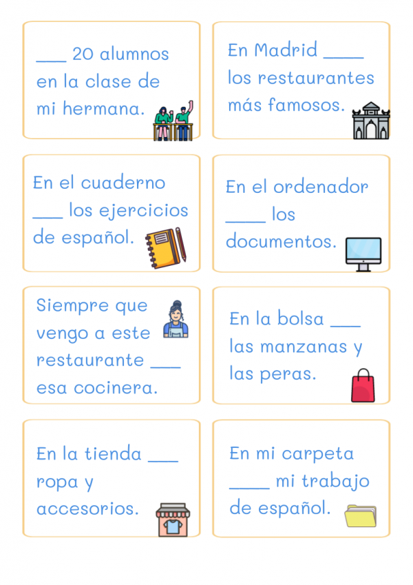 Hay / está -están - Imagen 4