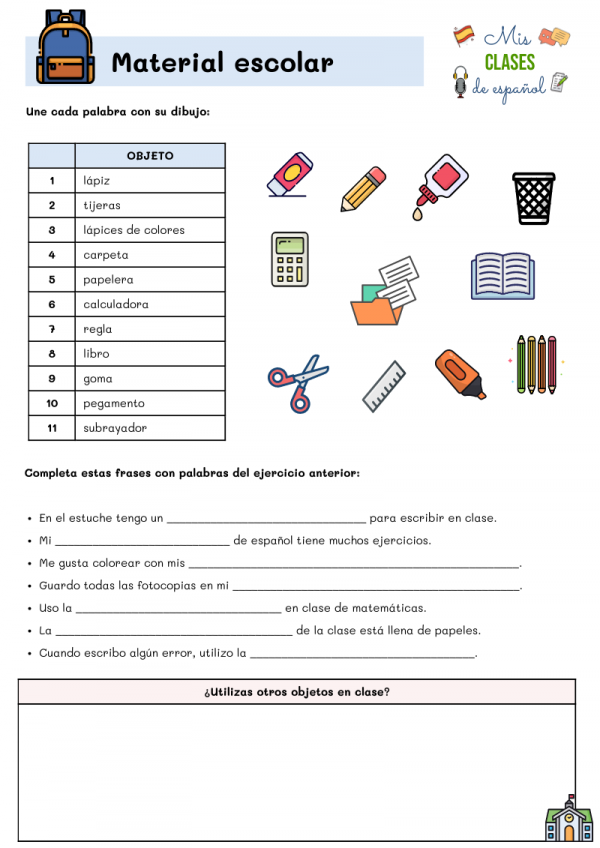 Material escolar y asignaturas - Imagen 3